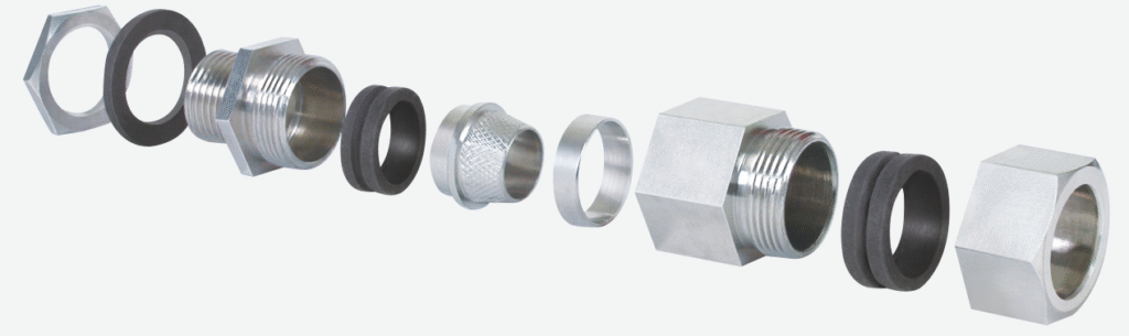 Double Compression Cable Gland Size Chart & Parts Guide