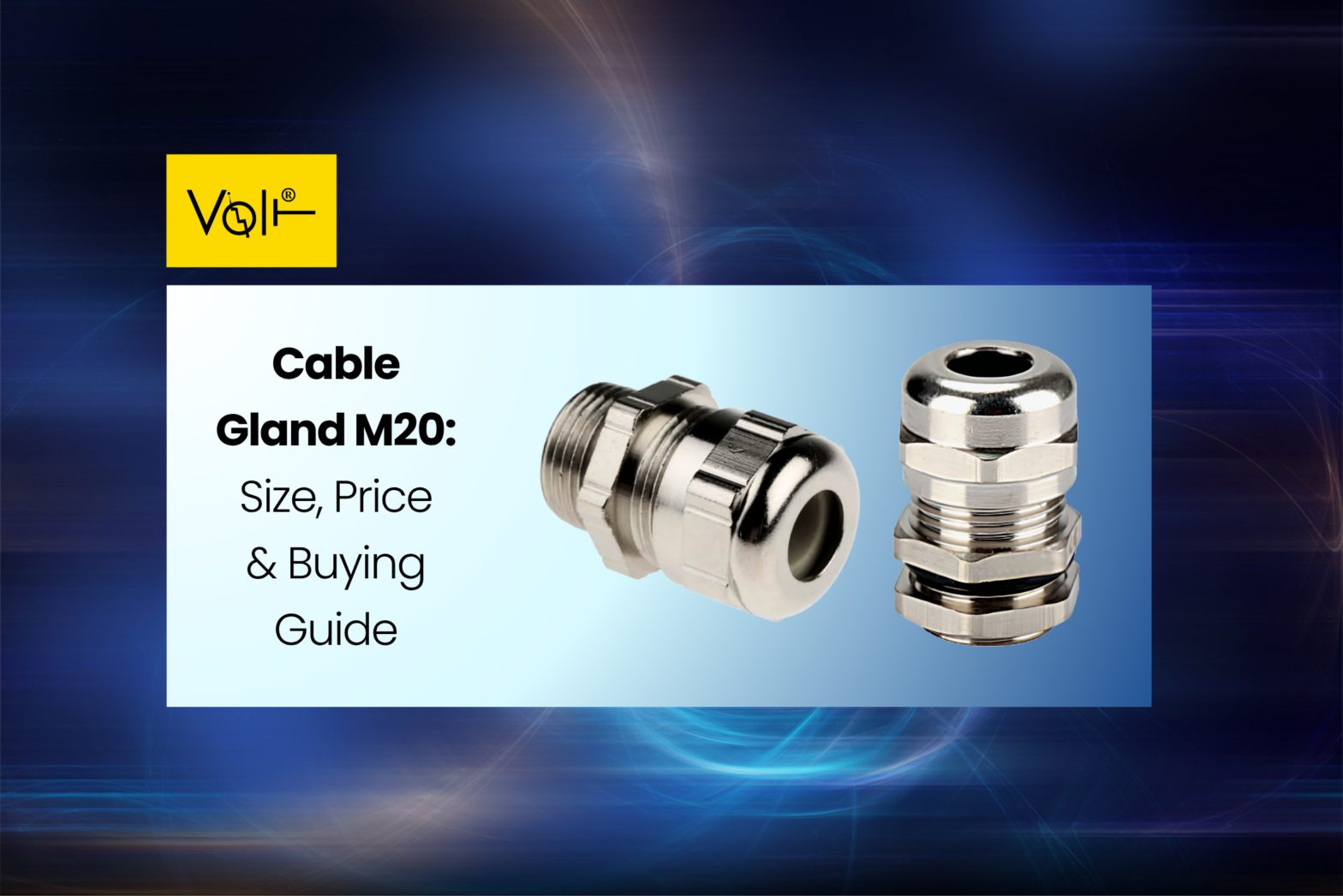 M20 cable gland fitted on industrial panel with secure armoured cable entry